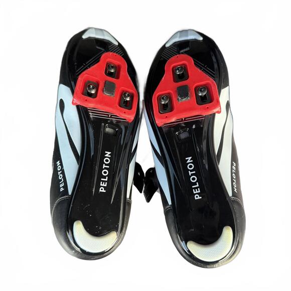 Peloton Cycling Shoes Size 40 Black with Red Interior - Picture 3 of 5